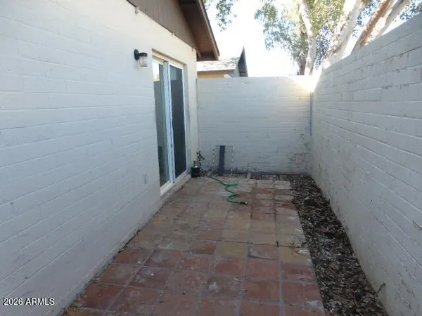 a view of a small space