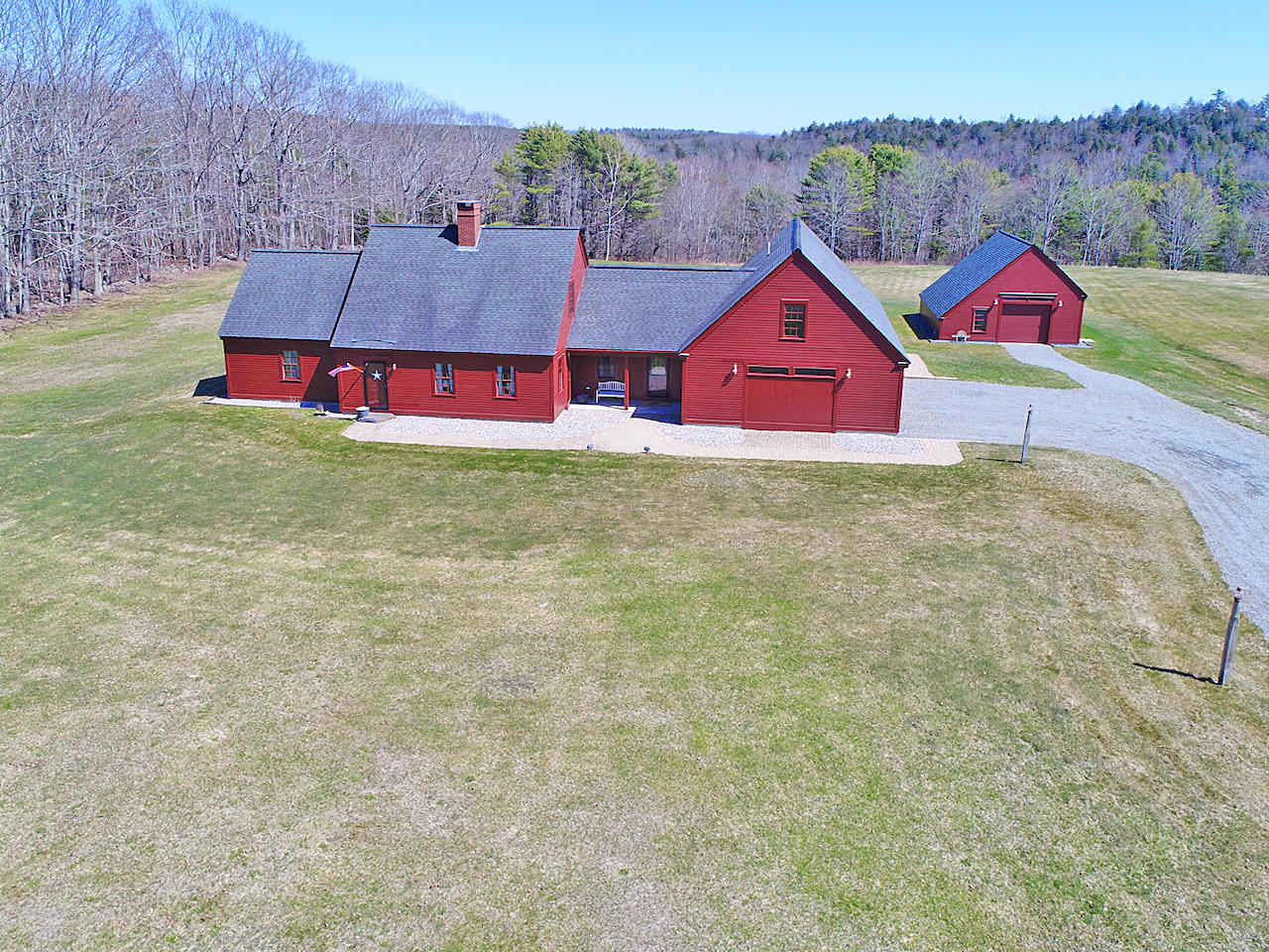 71 South Mountain Road Jefferson, ME 04348 - Photo 42 of 48 Aerial - Front