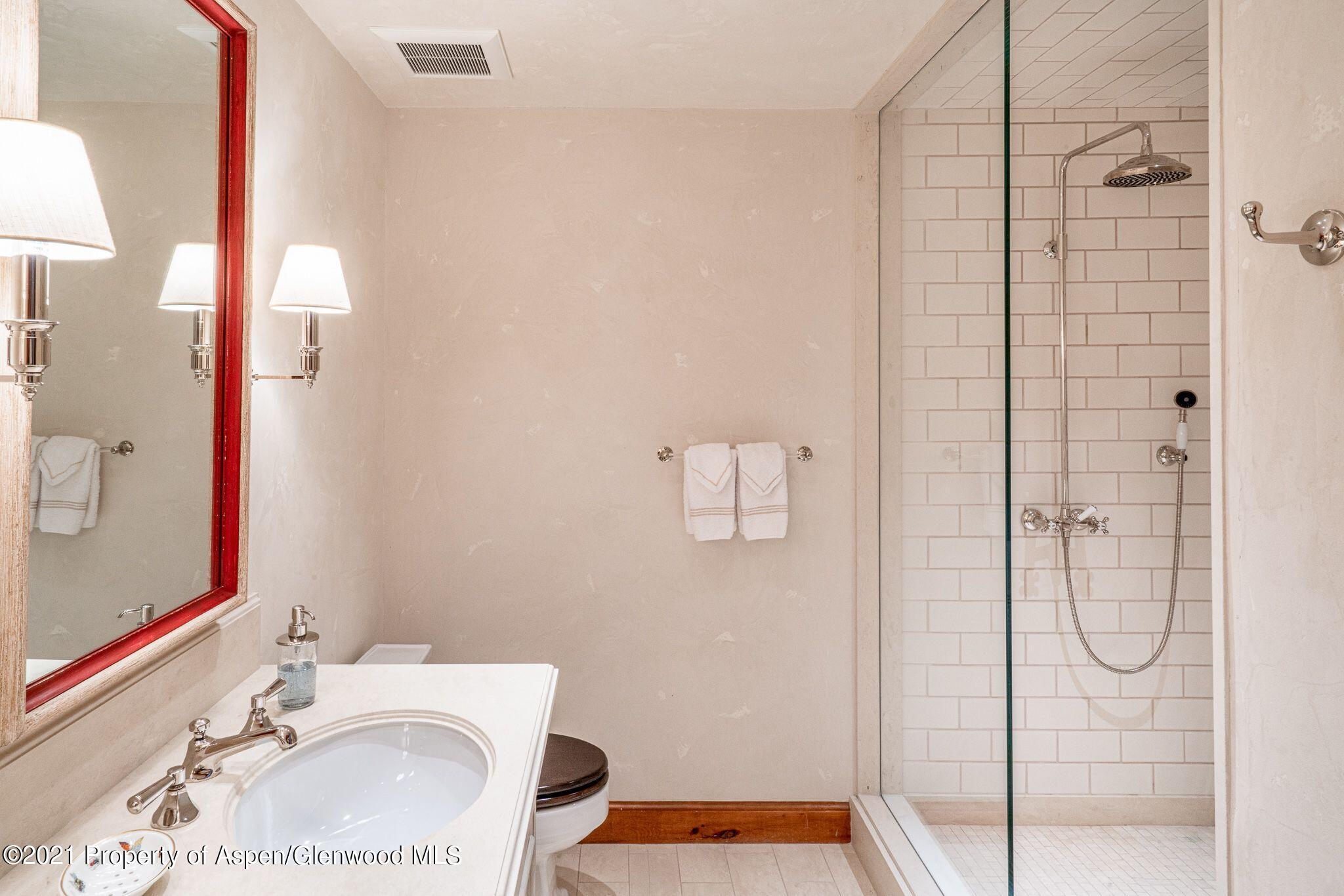 2137 Red Mountain Road Aspen, CO 81612 - Photo 41 of 59 a bathroom with a sink toilet and shower