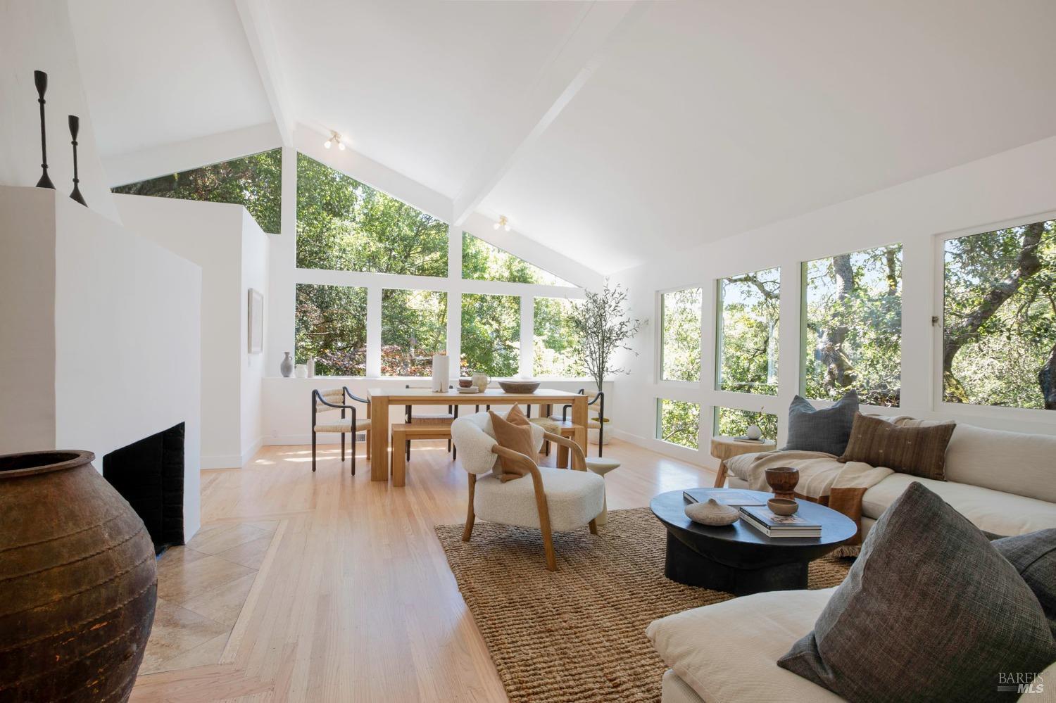115 Manor Drive Mill Valley, CA 94941 - Photo 1 of 1 a living room with furniture and a large window