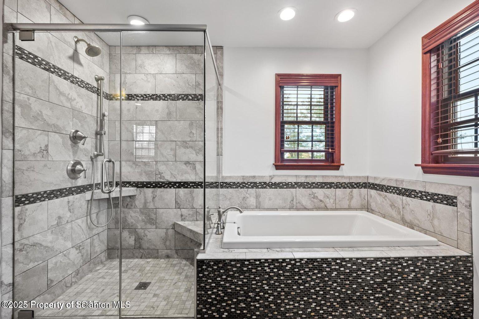 1266 Ryman Road Dallas, PA 18612 - Photo 29 of 73 a bathroom with a shower and a bathtub