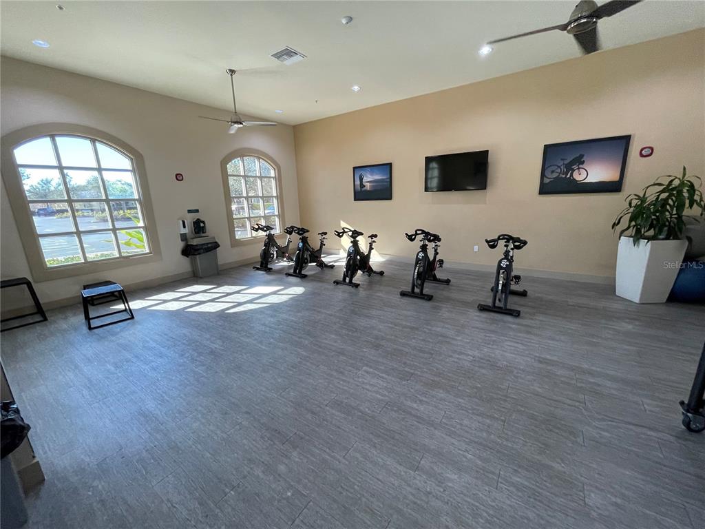 9799 Winnington Street Orlando, FL 32832 - Photo 63 of 78 a living room with fireplace furniture and a wooden floor