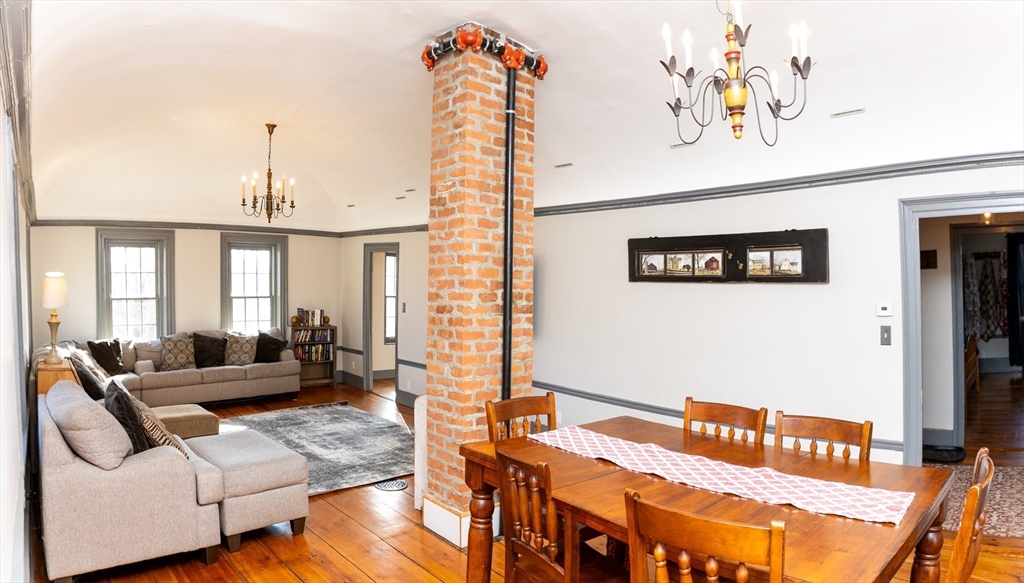 10 Baldwinville Road Templeton, MA 01468 - Photo 2 of 35 a living room with furniture and a chandelier