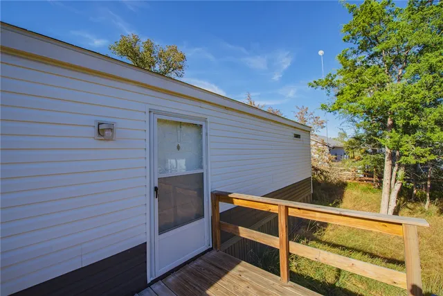 a view of a house with a balcony
