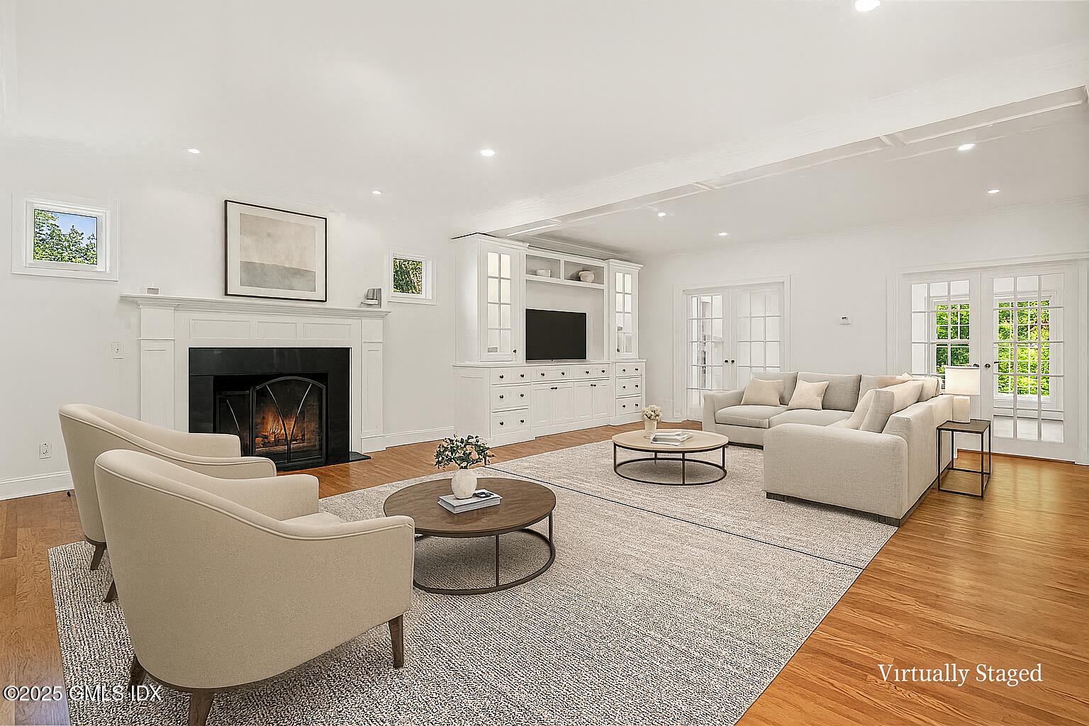 348 Sound Beach Avenue Old Greenwich, CT 06870 - Photo 14 of 61 VIRTUALLY STAGED Family Room