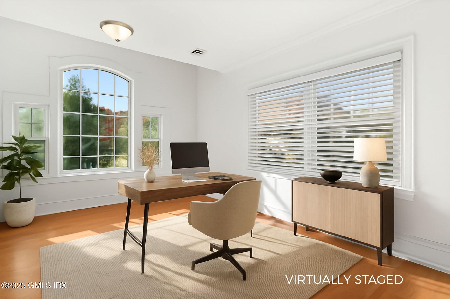 348 Sound Beach Avenue Old Greenwich, CT 06870 - Photo 29 of 61 VIRTUALLY STAGED Bedroom 1 as Office