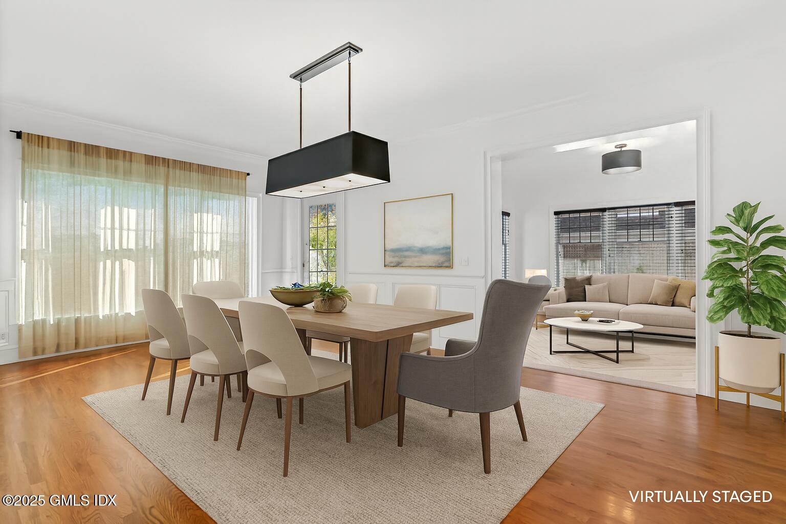 348 Sound Beach Avenue Old Greenwich, CT 06870 - Photo 6 of 61 VIRTUALLY STAGED Dining Room