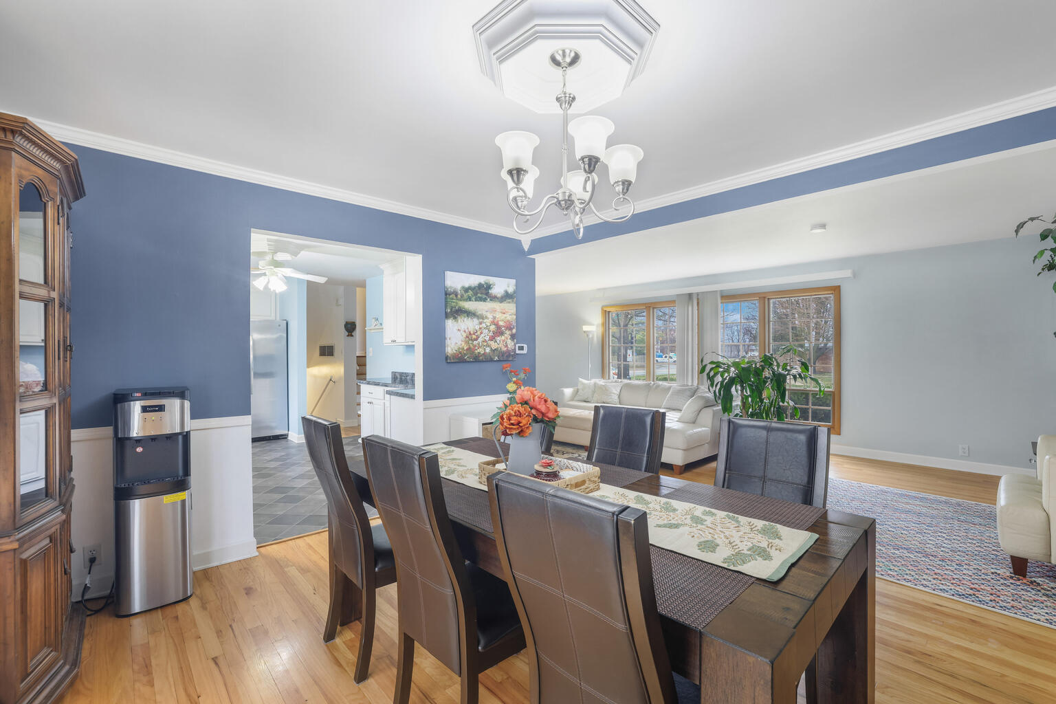 1508 Mayfair Road Champaign, IL 61821 - Photo 12 of 41 a view of a dining room with furniture window and wooden floor