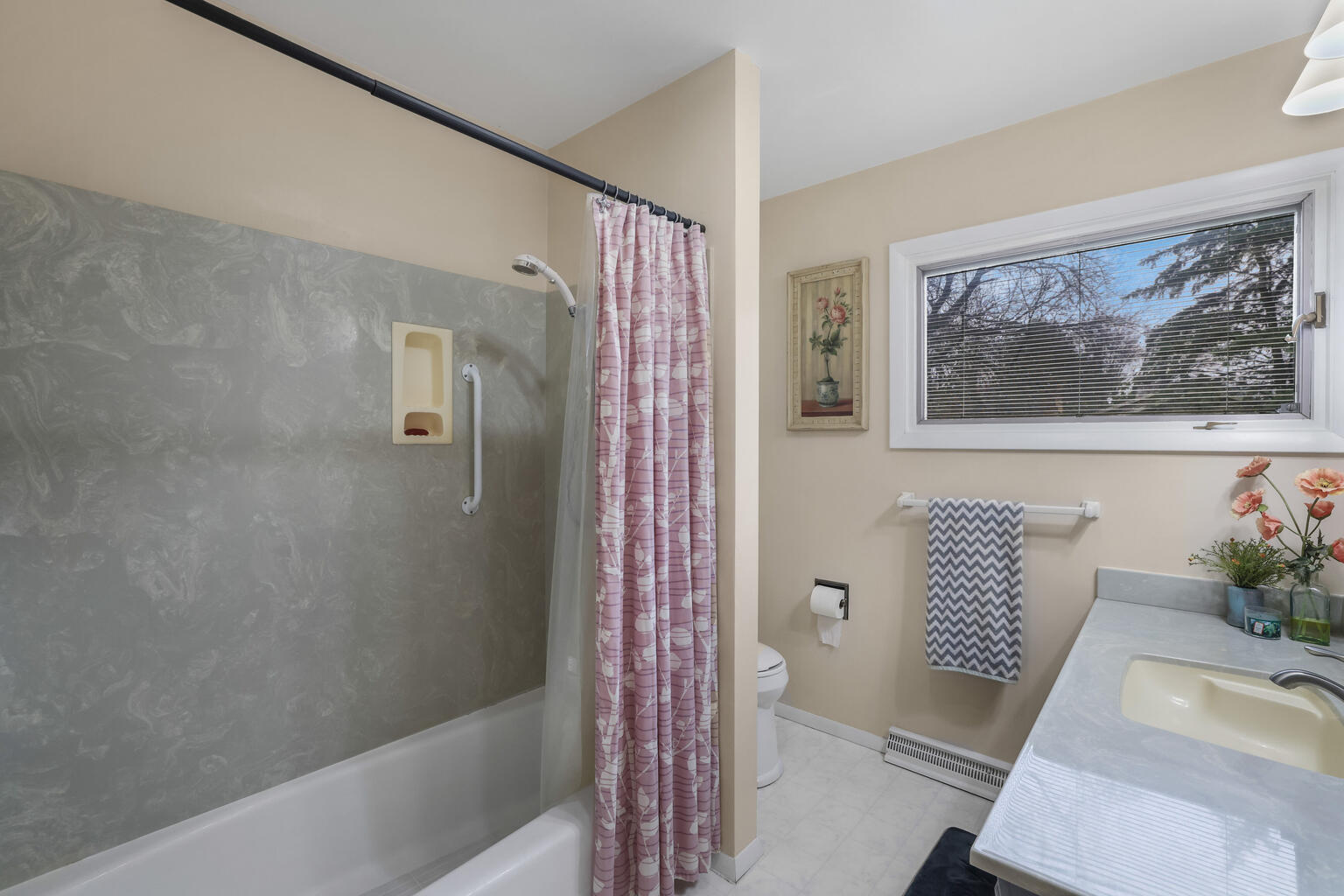 1508 Mayfair Road Champaign, IL 61821 - Photo 25 of 41 a bathroom with a tub shower and sink