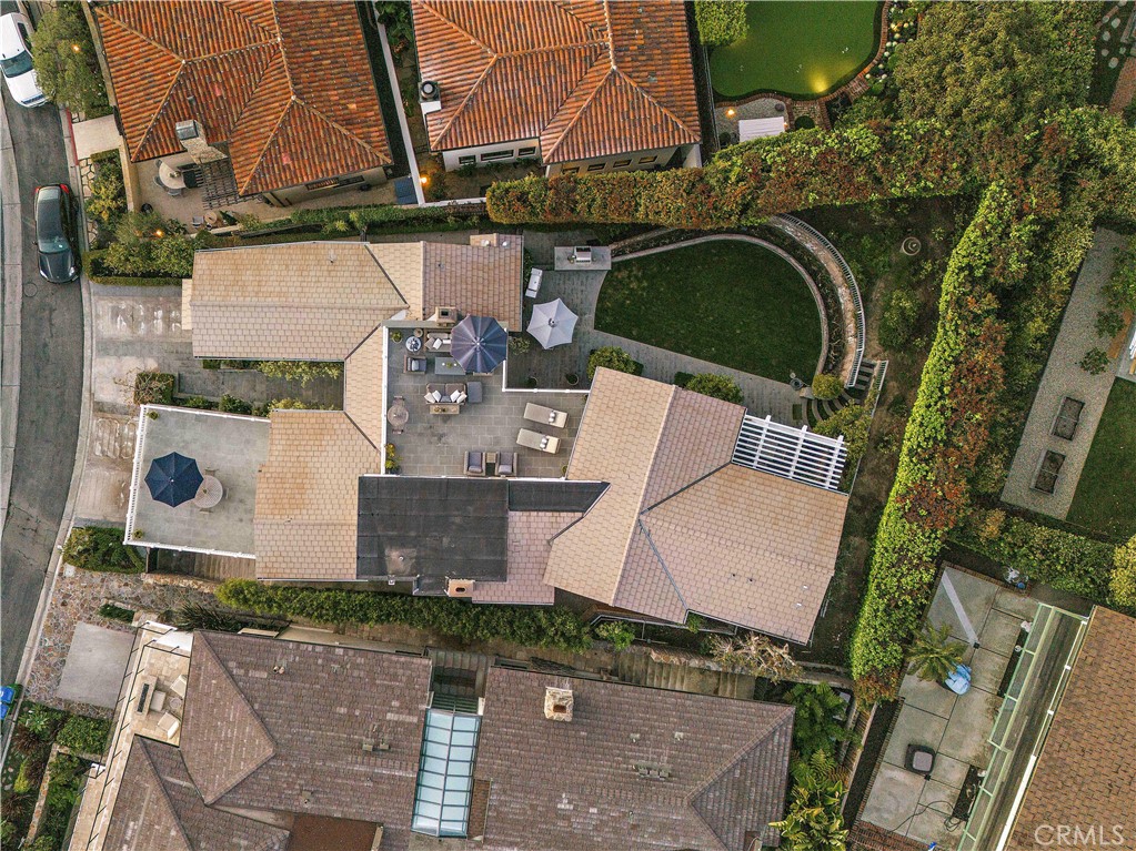 324 Emerald Bay Laguna Beach, CA 92651 - Photo 44 of 47 an aerial view of a house with a yard and lake view