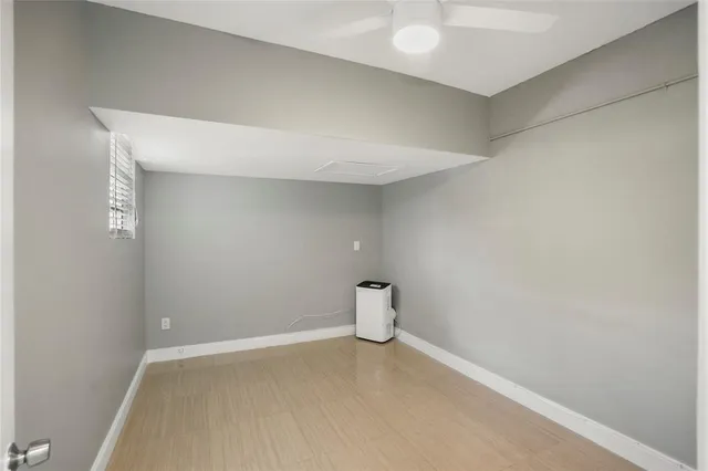 a view of a room with an empty space