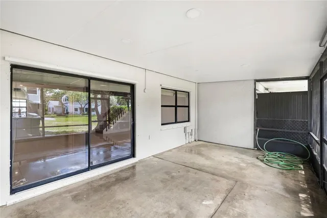 a view of a livingroom with a flat screen tv