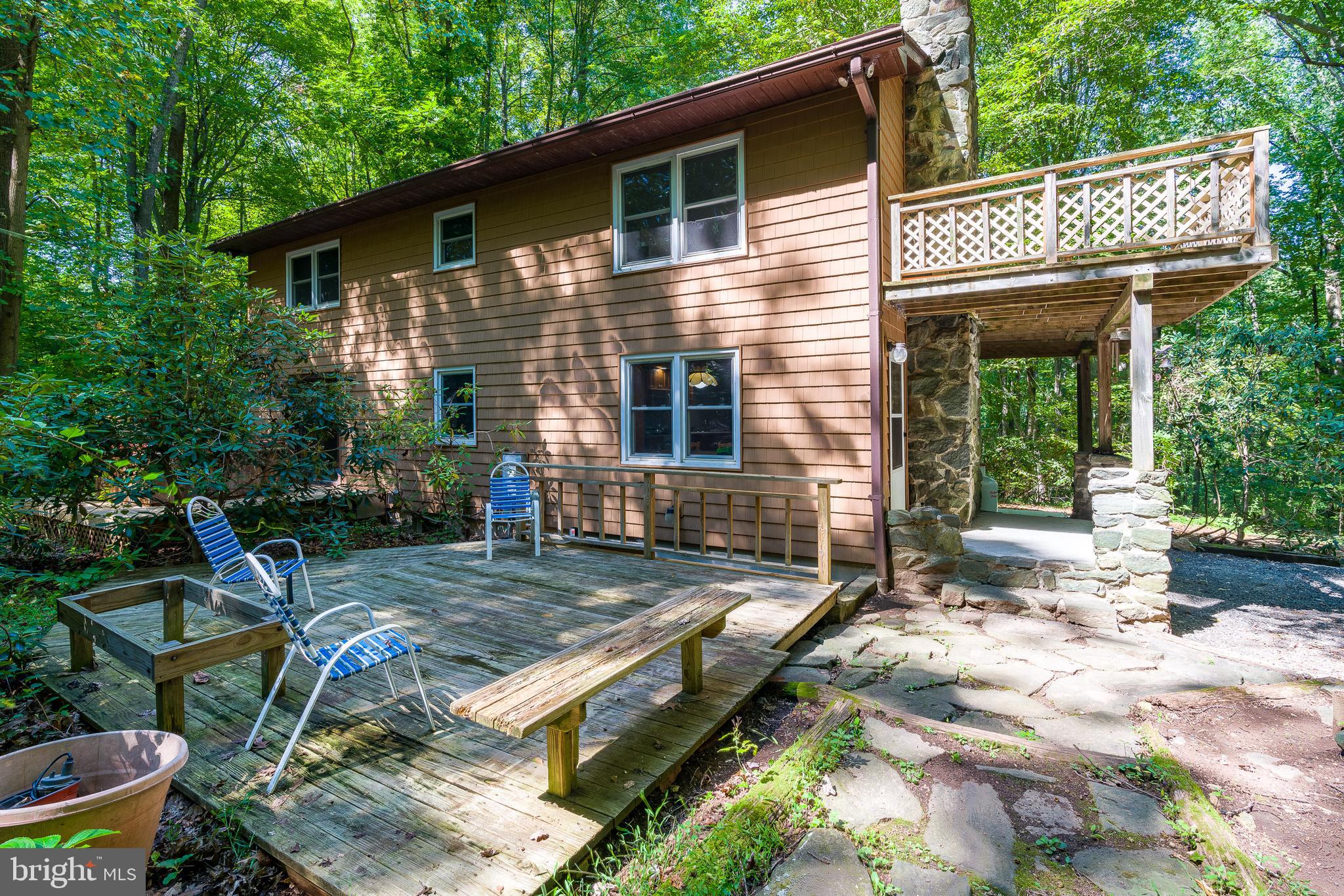 3021 Rocks Road - View of Deck and back walkway