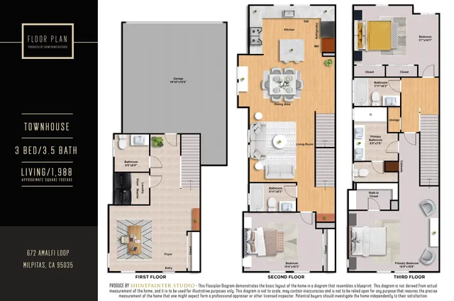 $1,298,000 | 672 Amalfi Loop, Milpitas, CA 95035