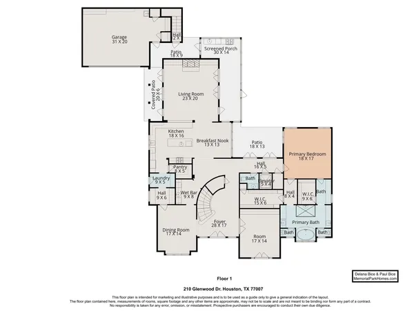 $2,850,000 | 210 Glenwood Drive, Houston, TX 77007