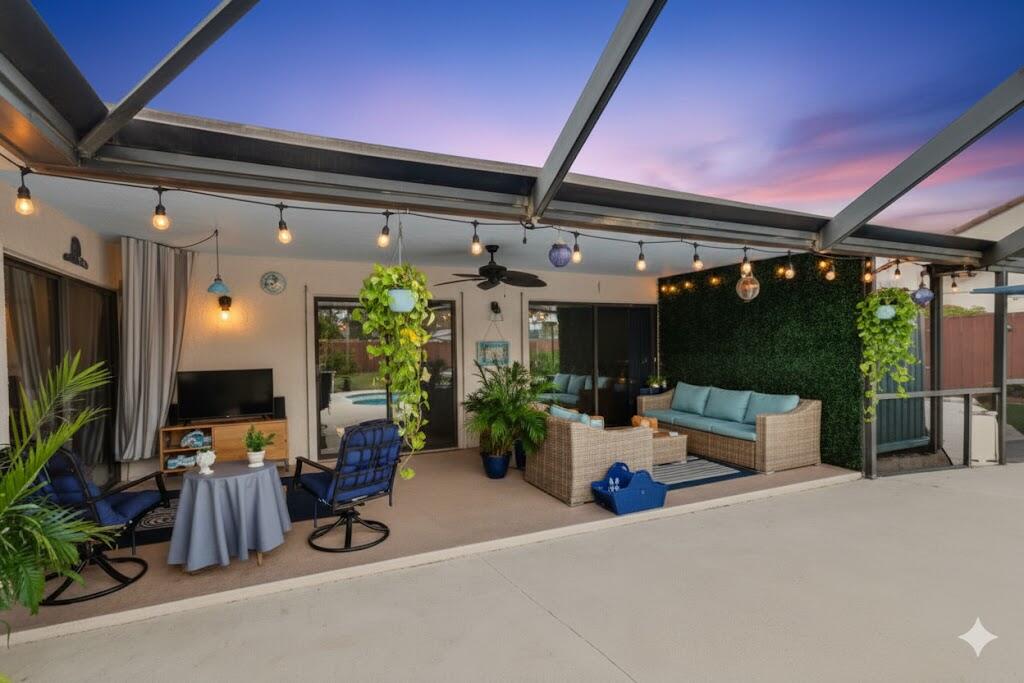 11457 Country Sound Court Boca Raton, FL 33428 - Photo 64 of 111 Backyard patio twilight