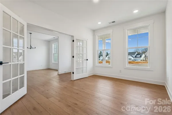 a view of livingroom with hardwood floor and window