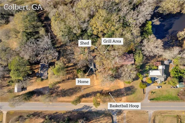 a view of a city with an ocean view