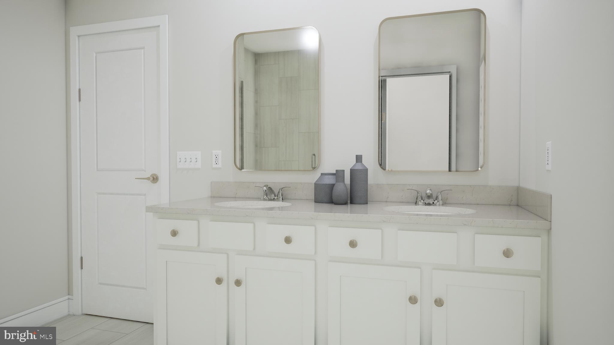 25611 Red Cherry Drive Aldie, VA 20105 - Photo 15 of 26 a bathroom with a sink and a mirror
