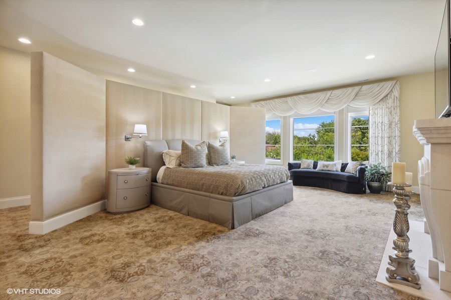 530 South Ridge Road Lake Forest, IL 60045 - Photo 19 of 46 a bedroom with furniture and a large window