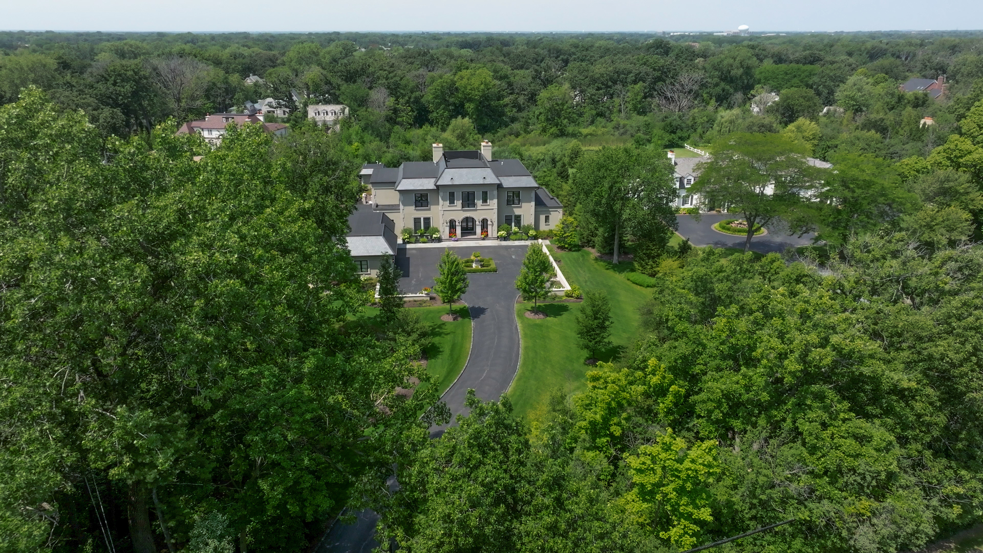 530 South Ridge Road Lake Forest, IL 60045 - Photo 2 of 46 an aerial view of a house with a yard