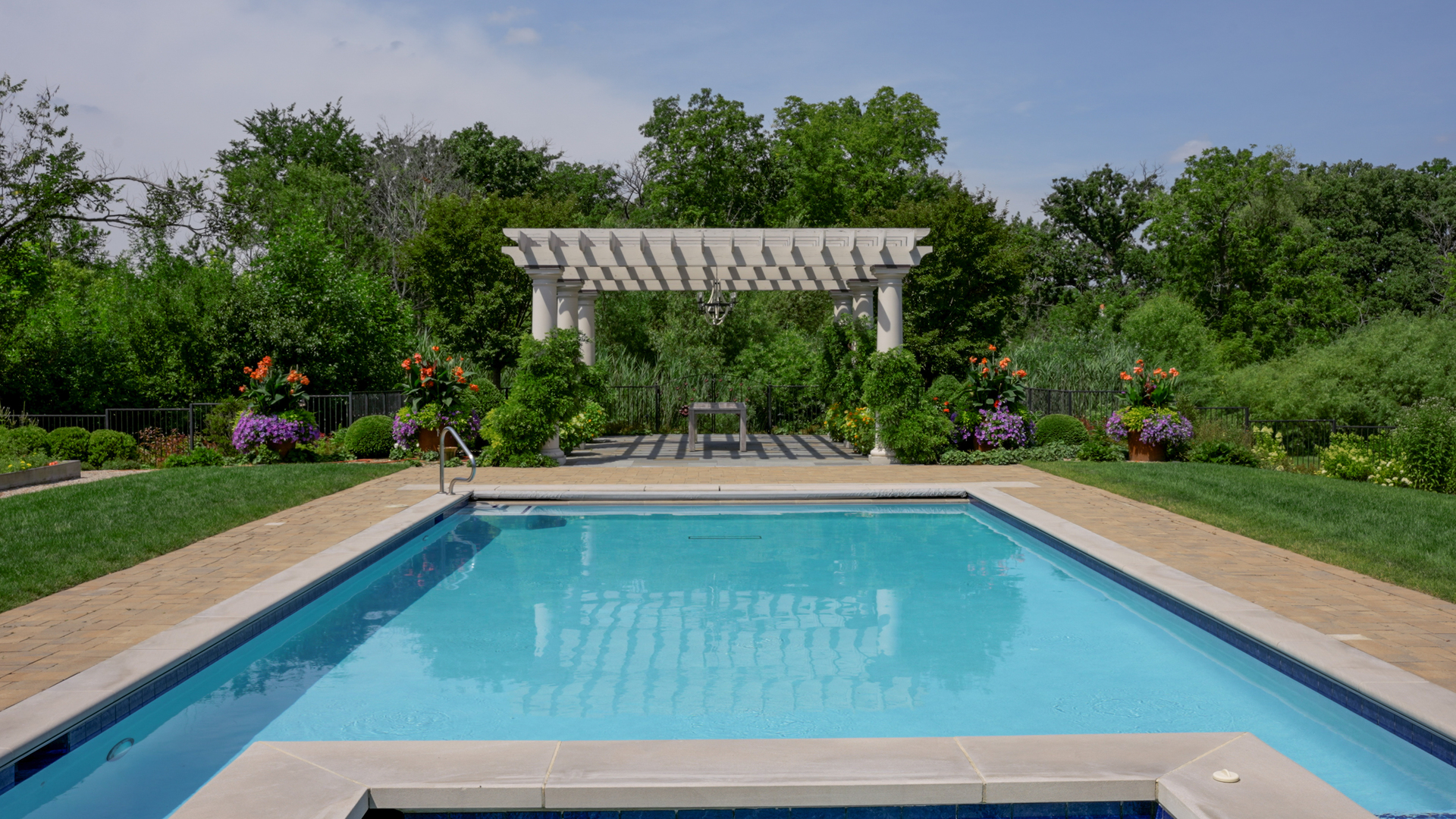 530 South Ridge Road Lake Forest, IL 60045 - Photo 43 of 46 a view of swimming pool with a garden