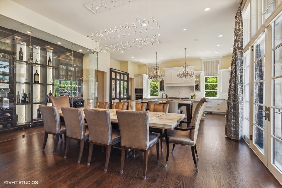 530 South Ridge Road Lake Forest, IL 60045 - Photo 9 of 46 a view of a dining room with furniture window and wooden floor