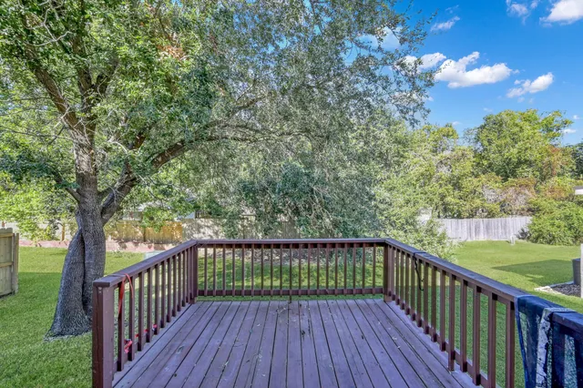 a view of a house with a deck