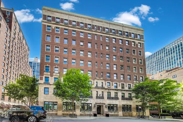 a front view of a building