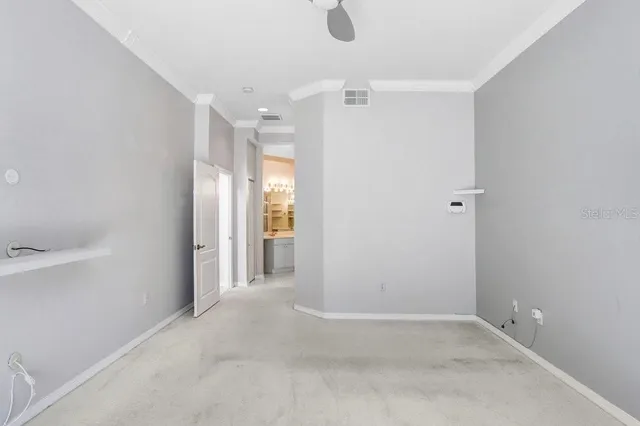 a view of an outdoor space and mountain view