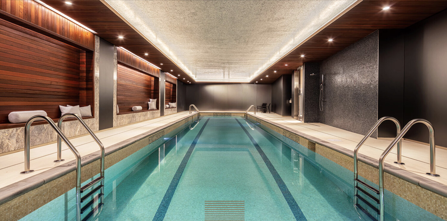 91 Leonard Street, Unit 8B Manhattan, NY 10013 - Photo 12 of 16 a view of swimming pool with a balcony