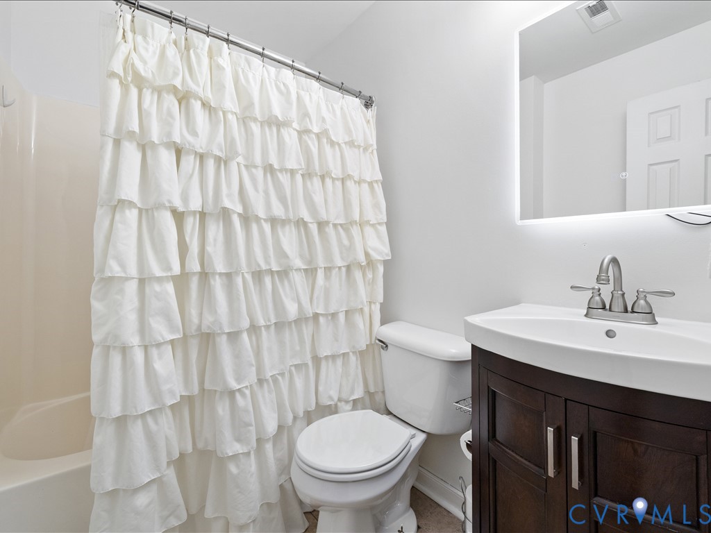 3695 Three Chopt Road Gum Spring, VA 23065 - Photo 30 of 55 Bathroom featuring a dark wood-finish vanity with