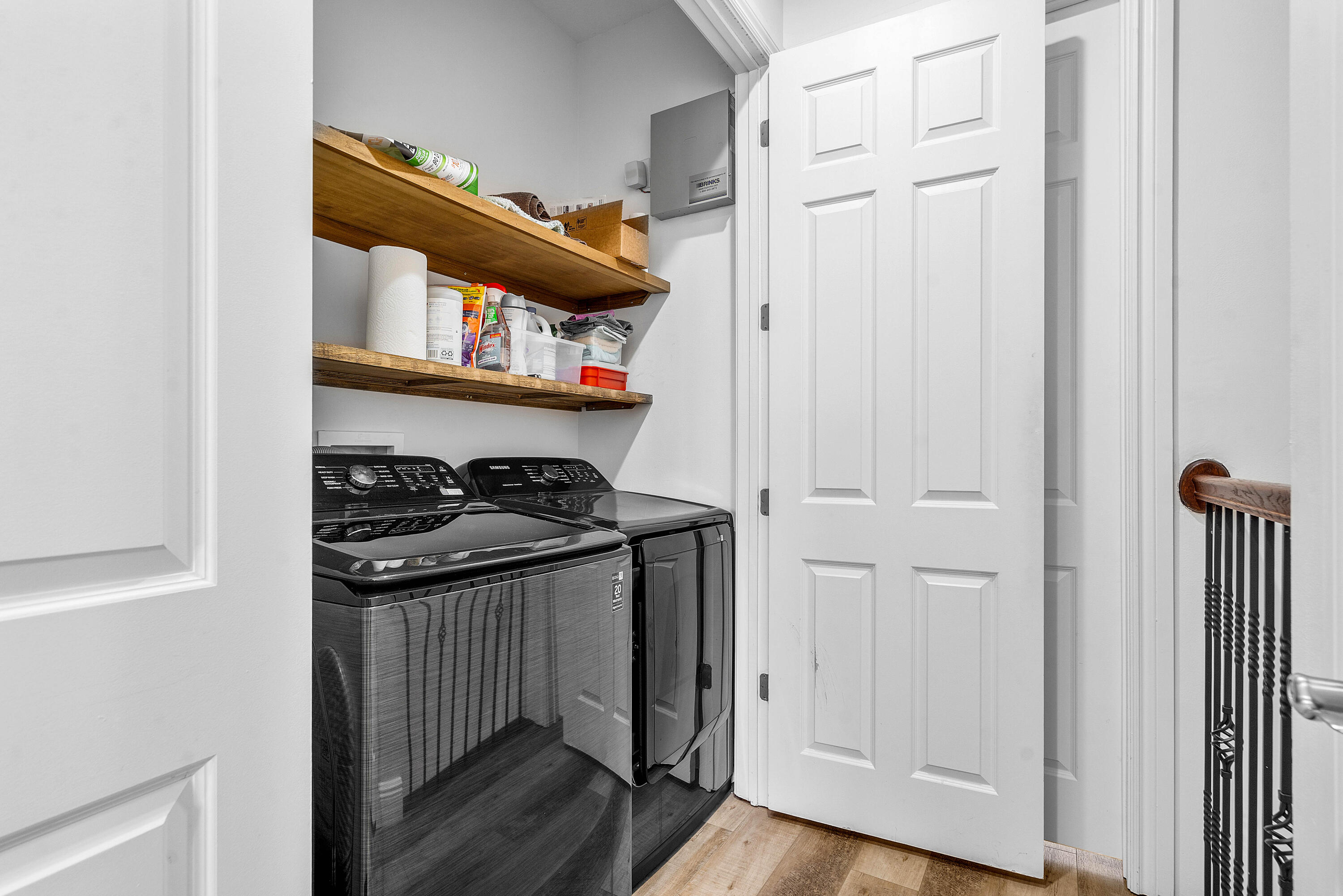 3261 Estancia Way Boynton Beach, FL 33435 - Photo 35 of 51 a view of a hallway with wooden floor and entryway