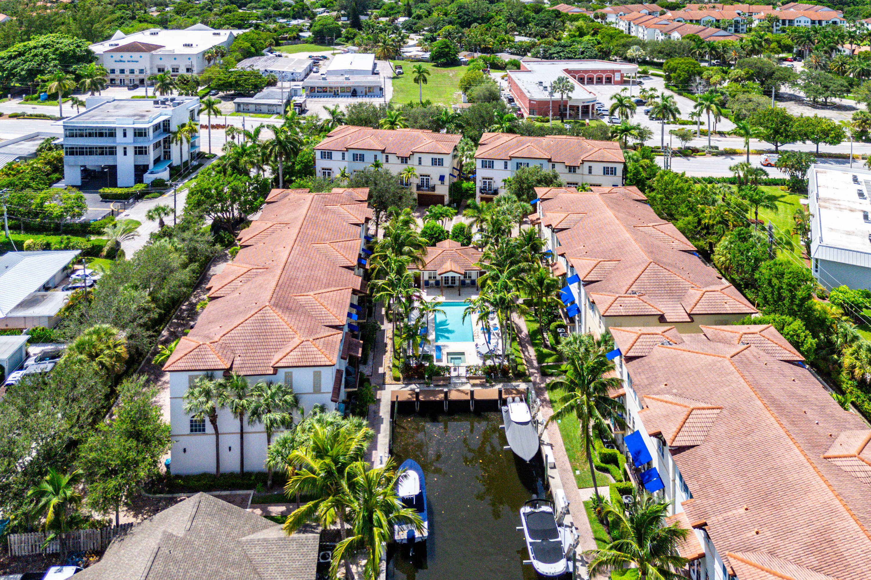 3261 Estancia Way Boynton Beach, FL 33435 - Photo 39 of 51 an aerial view of a houses with greenery space