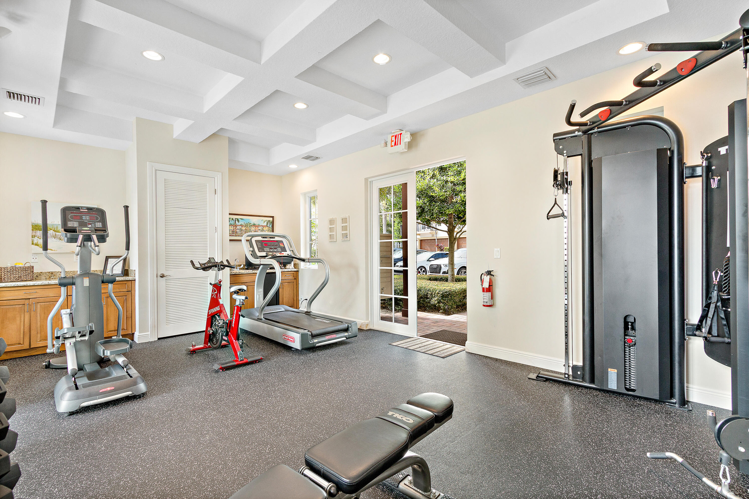 3261 Estancia Way Boynton Beach, FL 33435 - Photo 42 of 51 a view of a room with gym equipment