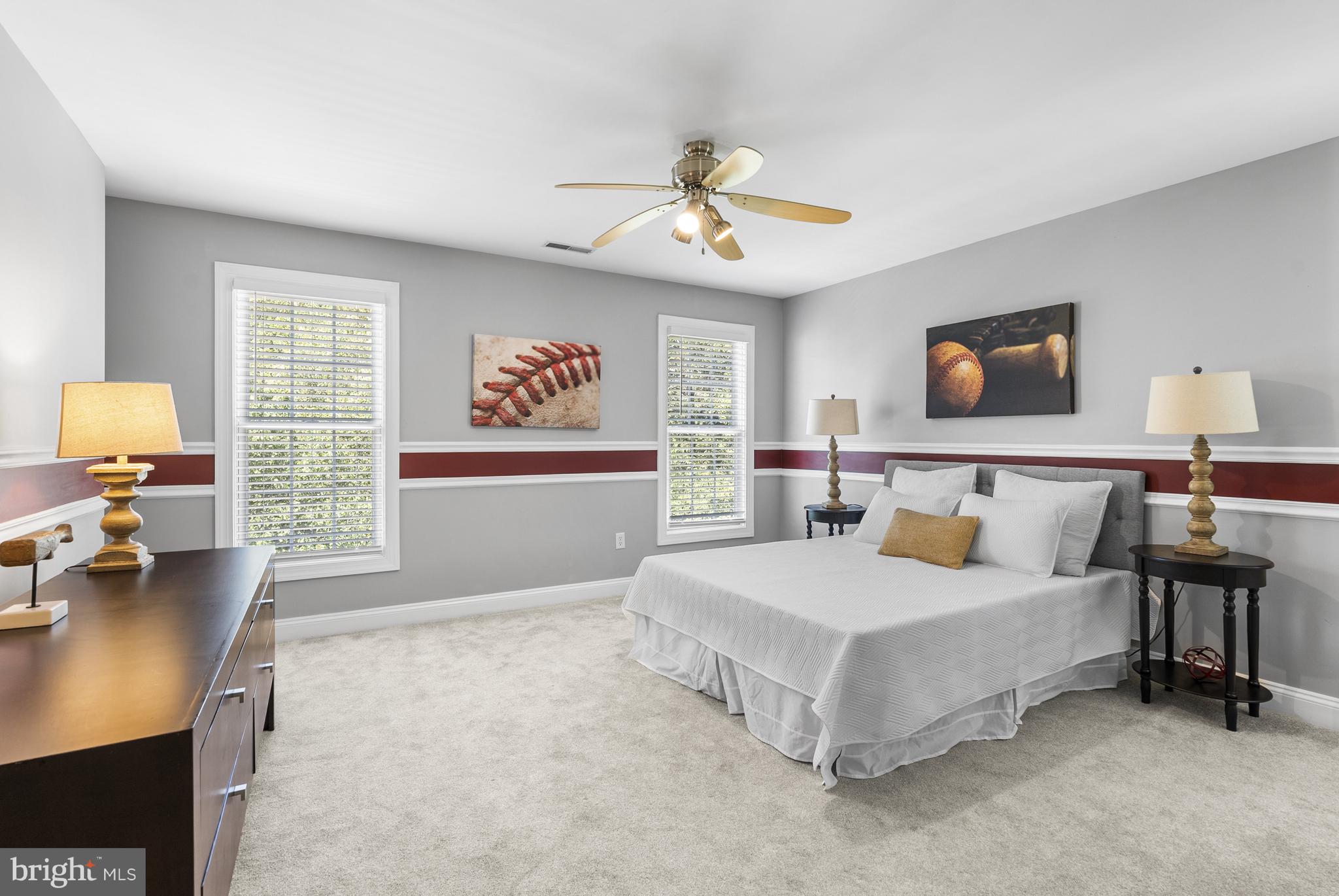 10205 Deep Skies Drive Laurel, MD 20723 - Photo 20 of 40 a bedroom with a bed and a desk