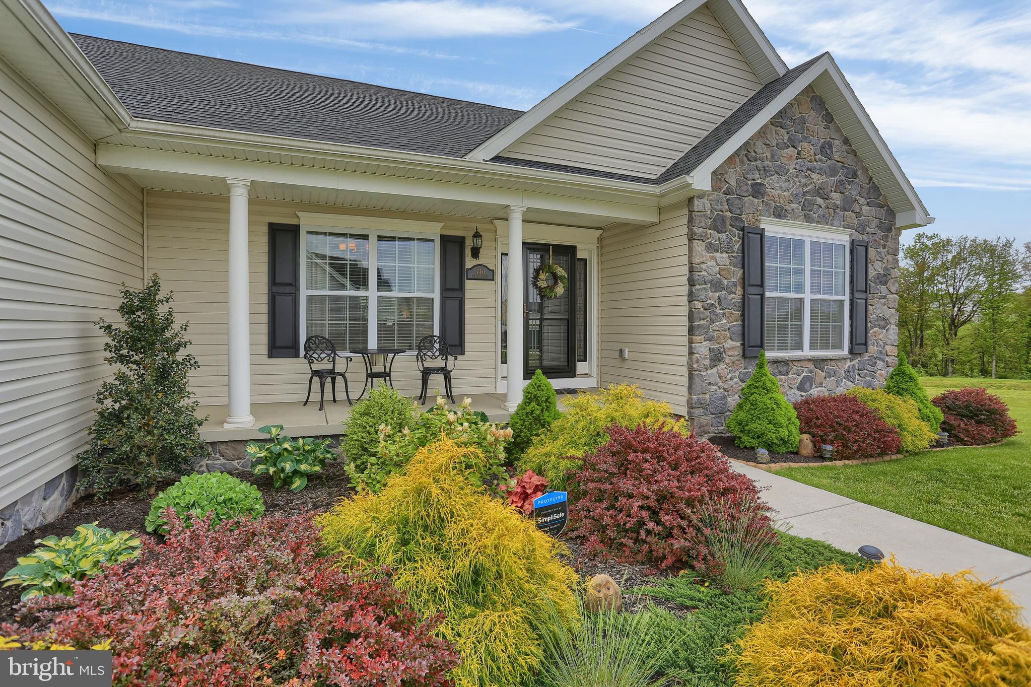 740 Ripple Drive Hanover, PA 17331 - Photo 2 of 40 Exterior Front- Porch and Beautifully Landscaping