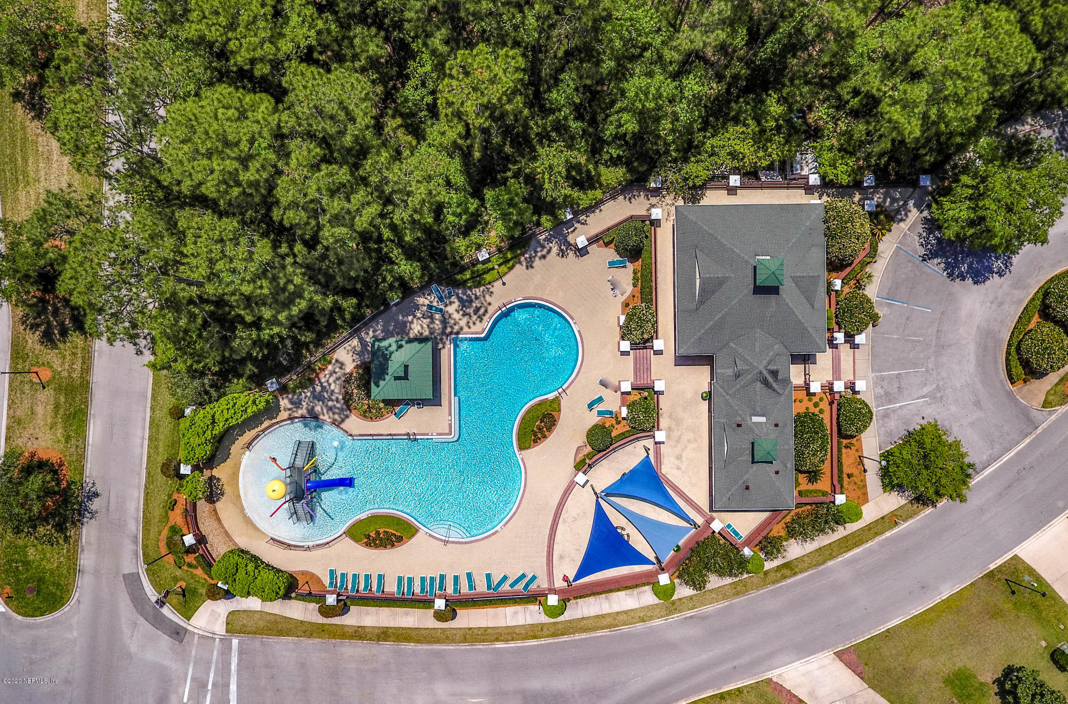 2021 Sailview Road St. Johns, FL 32259 - Photo 32 of 45 an aerial view of a house with swimming pool