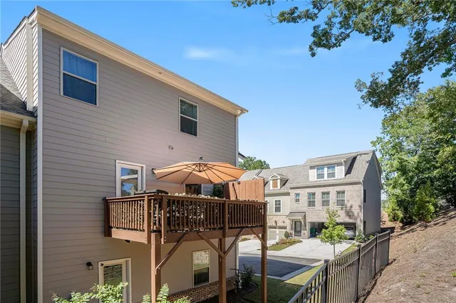 a front view of a house with balcony