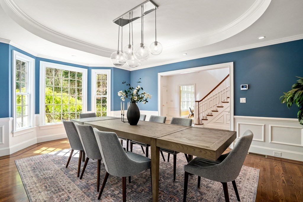 10 Forest Hill Road Wayland, MA 01778 - Photo 5 of 41 a view of a dining room with furniture window and wooden floor