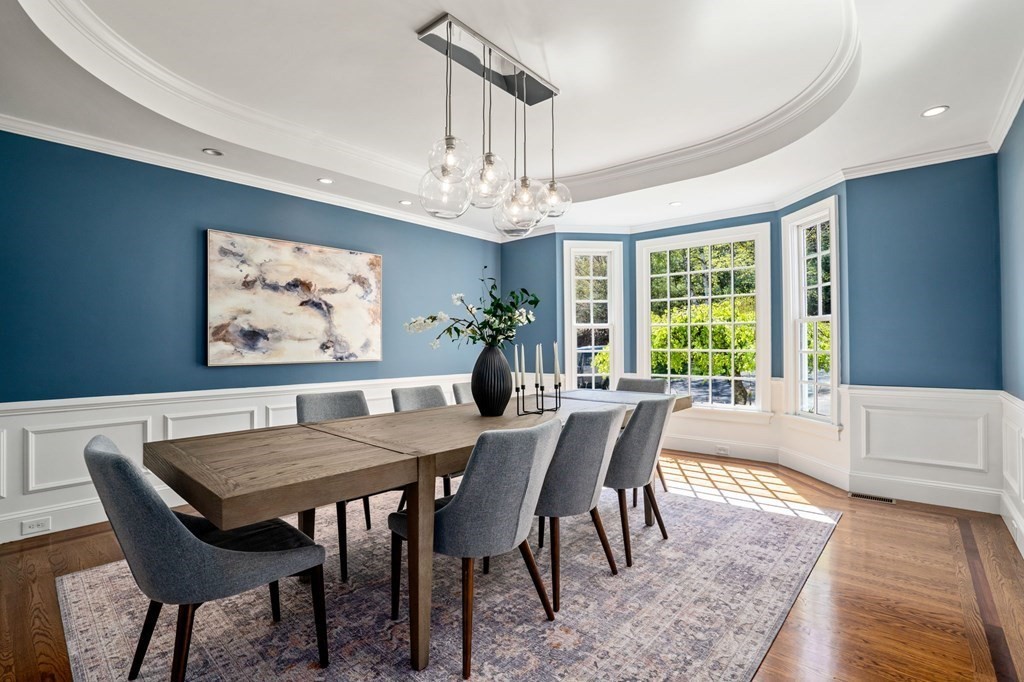 10 Forest Hill Road Wayland, MA 01778 - Photo 6 of 41 a view of a dining room with furniture window and wooden floor