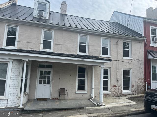 a front view of a house