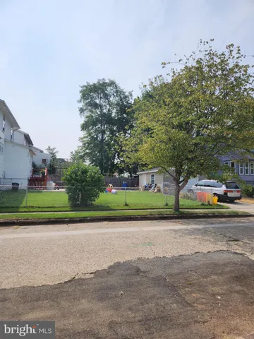 a view of street and trees