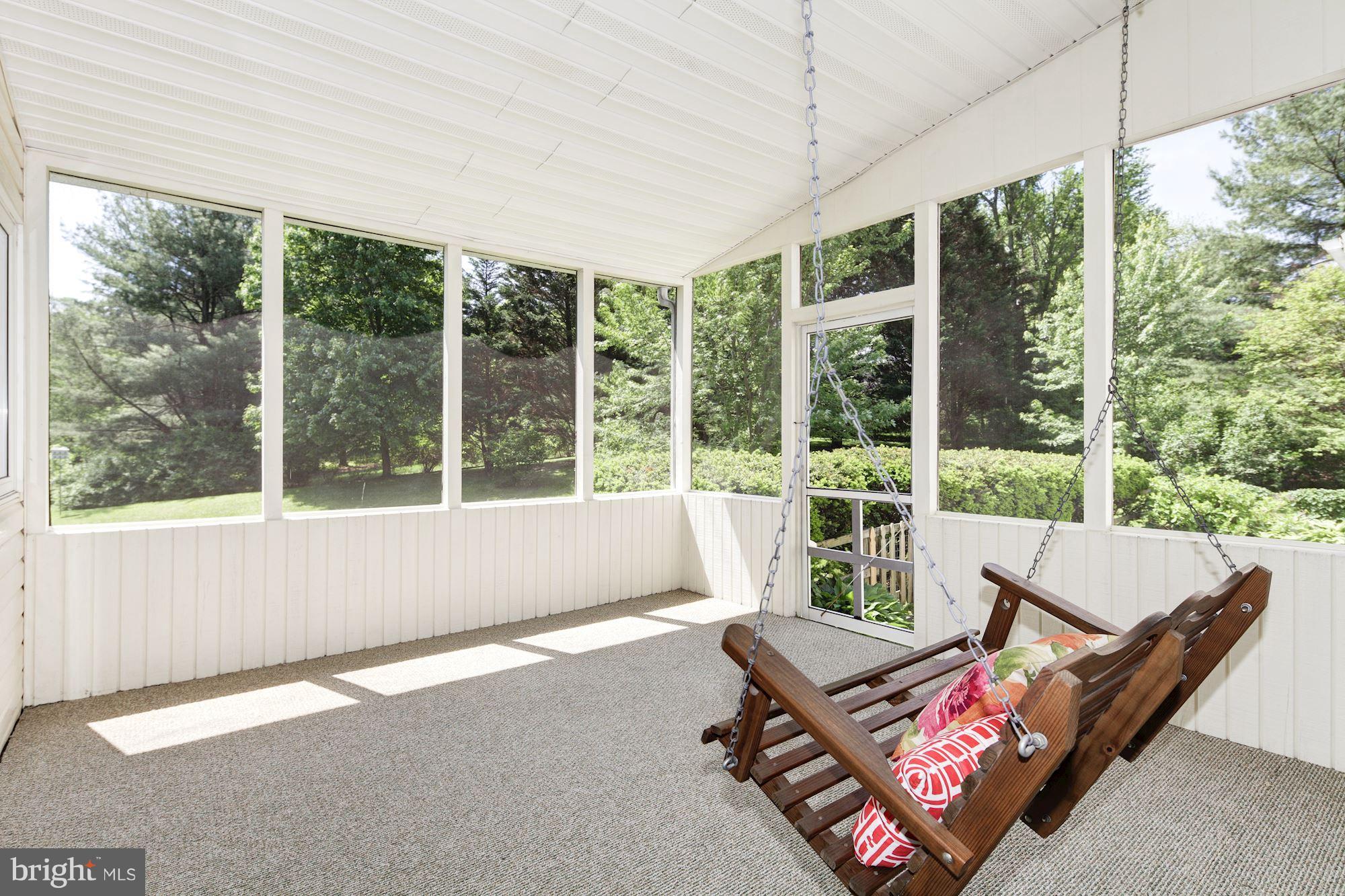 4017 Manor Oaks Road Phoenix, MD 21131 - Photo 12 of 30 Screened Porch with Swing