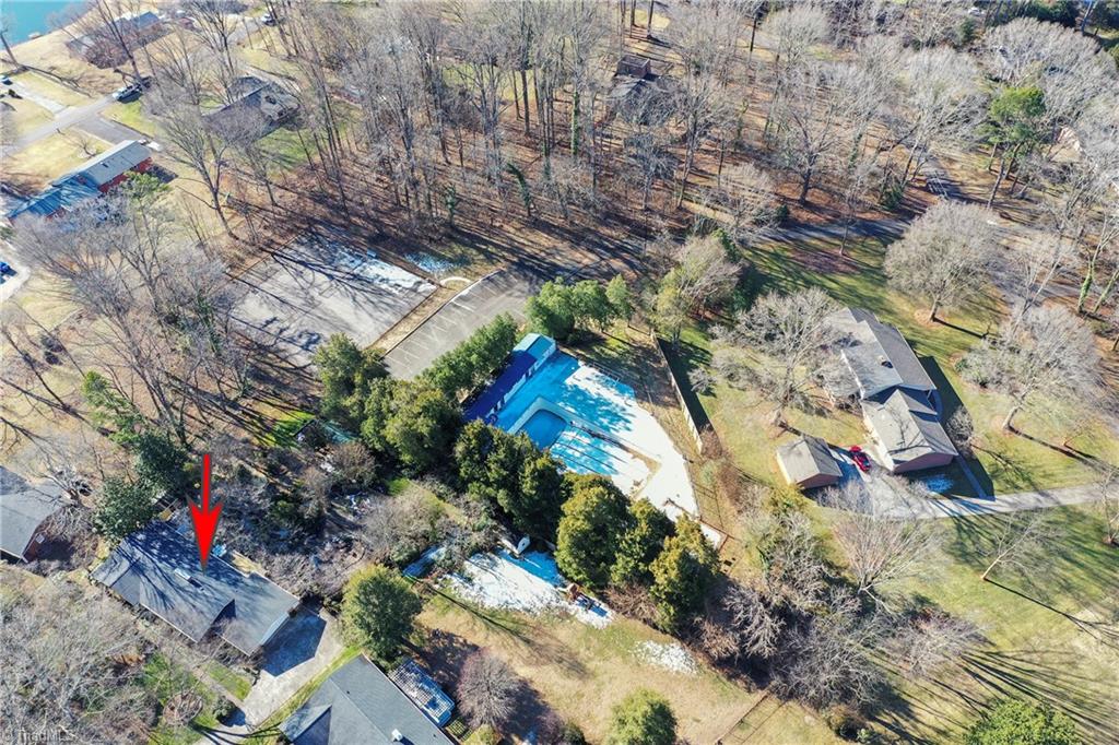 4255 Briar Creek Road Clemmons, NC 27012 - Photo 39 of 44 Aerial View shows Brookwood Pool and Tennis in backyard