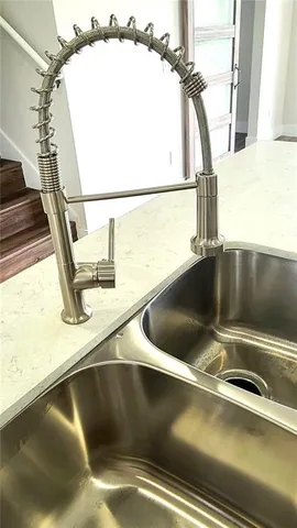 a close view of sink