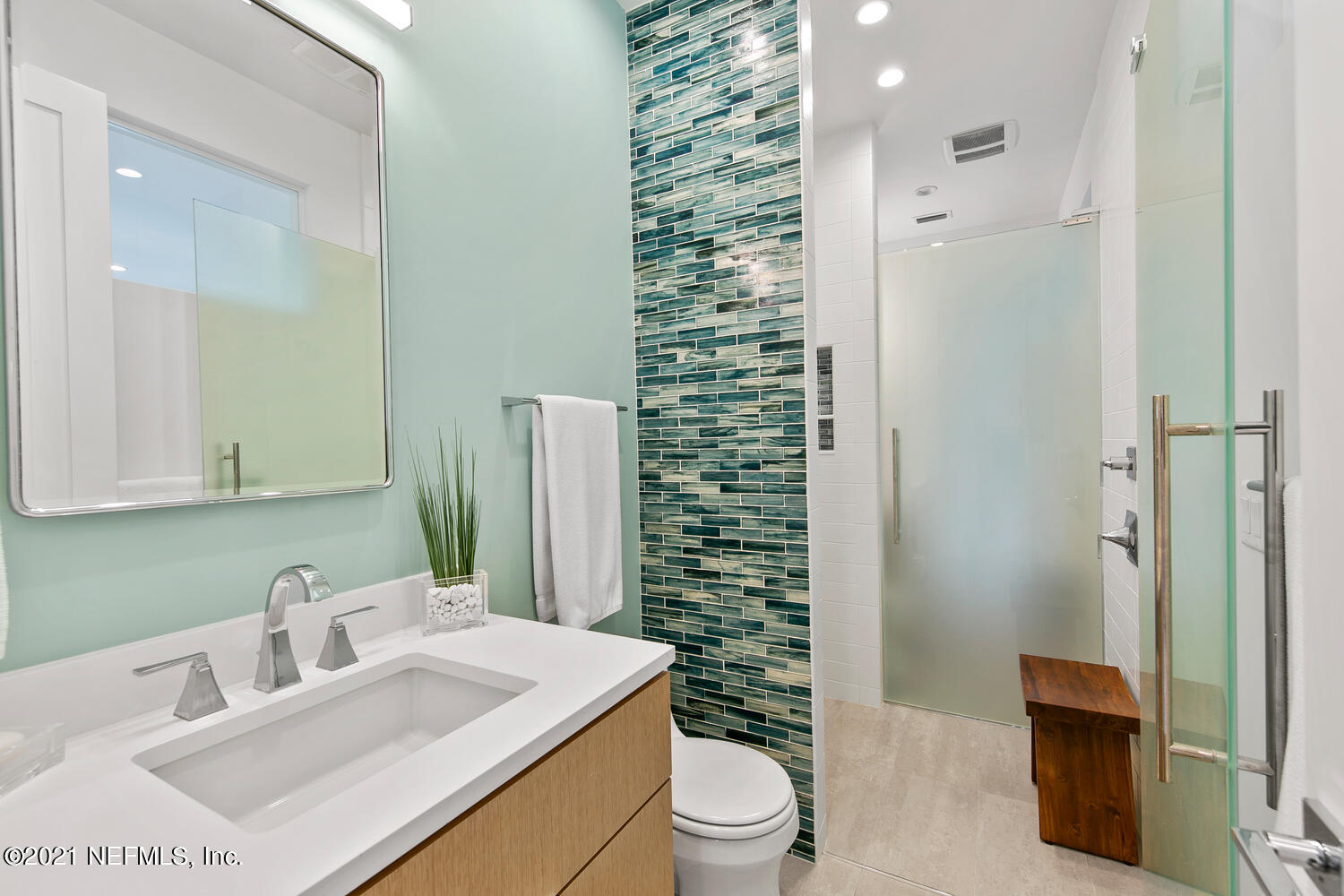 28 Hopson Road Jacksonville Beach, FL 32250 - Photo 90 of 103 Bedroom 4 vanity/shower aceess