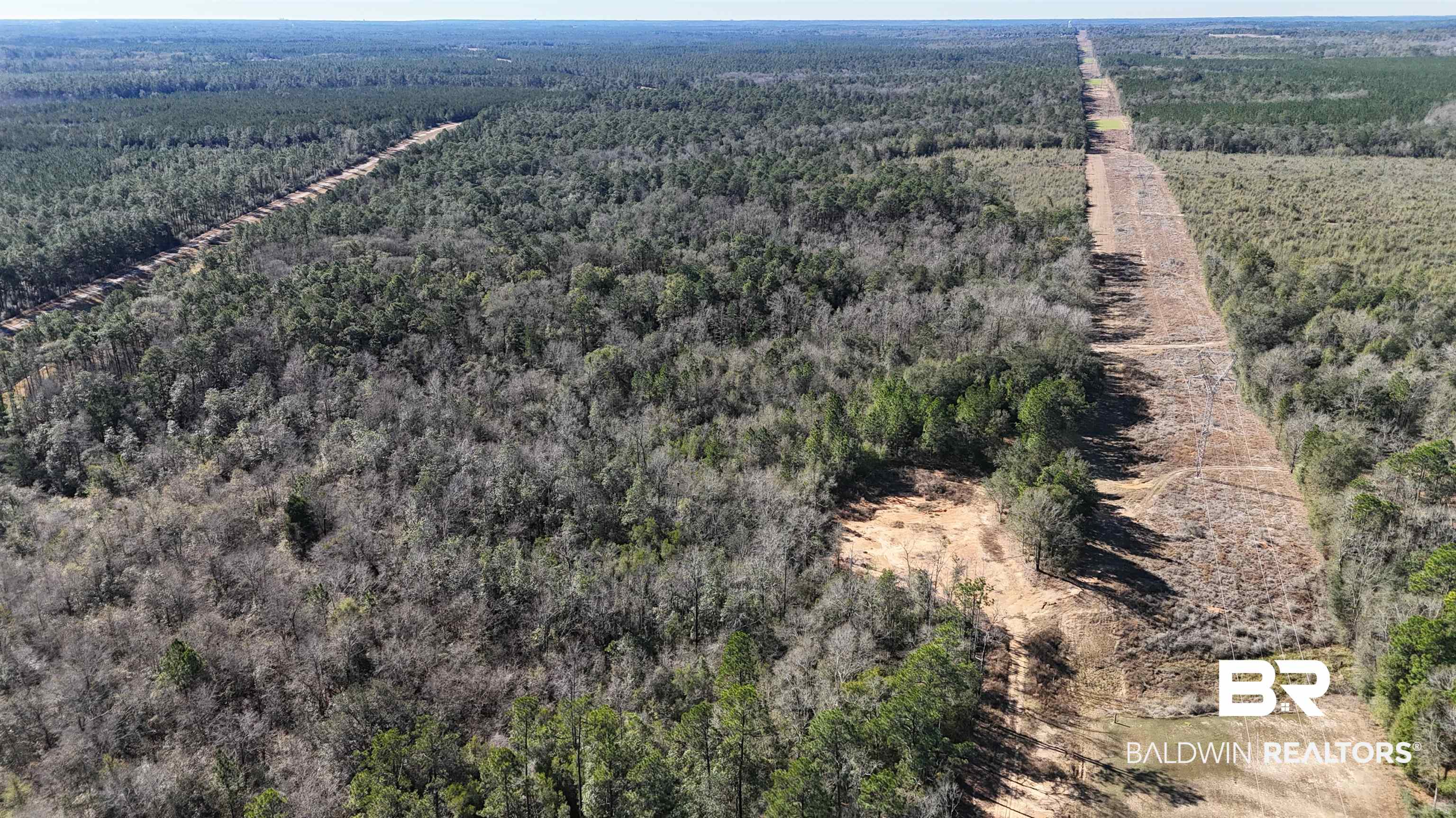 0 Radcliff Road Saraland, AL 36571 - Photo 5 of 14 Aerial overview of property's location featuring a forest