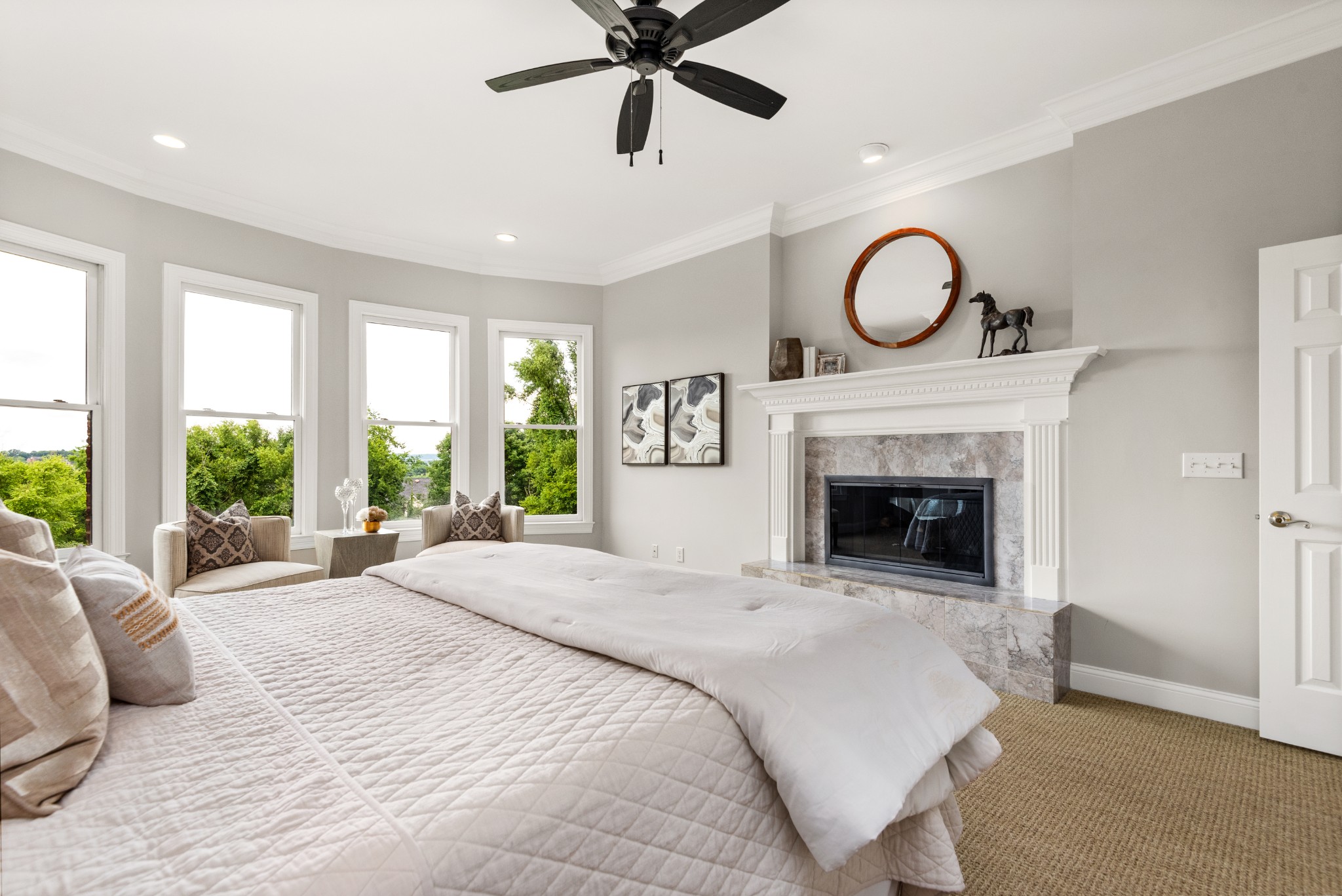 697 Legends Crest Drive Franklin, TN 37069 - Photo 11 of 26 a bedroom with a large bed and a large window