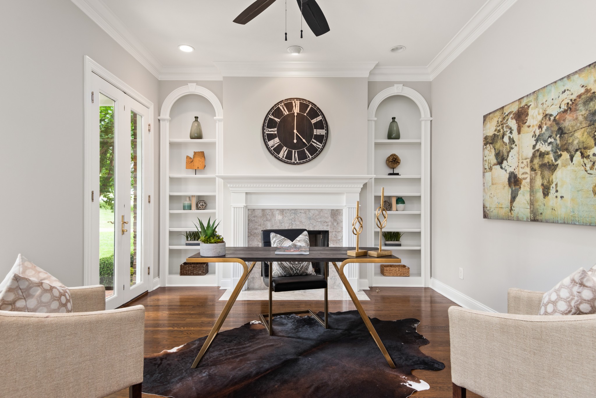 697 Legends Crest Drive Franklin, TN 37069 - Photo 3 of 26 a living room with furniture and a fireplace